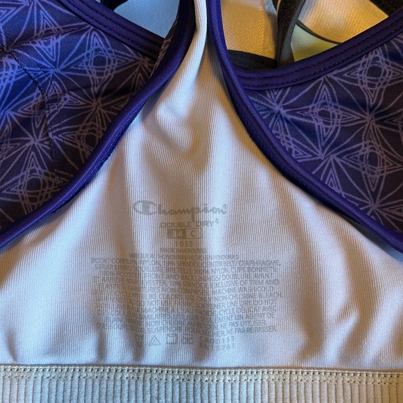 Gently used set of 4 Champion Sports Bras - Picture 2 of 3